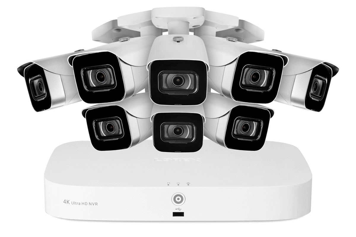 4K 8-channel 2TB Wired NVR System