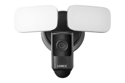 Lorex 2K Wi-Fi Floodlight Security Camera (32GB, Black, Open Box)