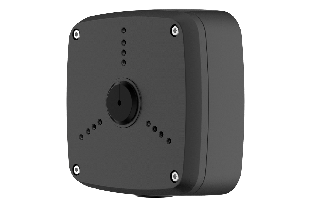 Outdoor Square Junction Box for 3 Screw Base Cameras (Metal)