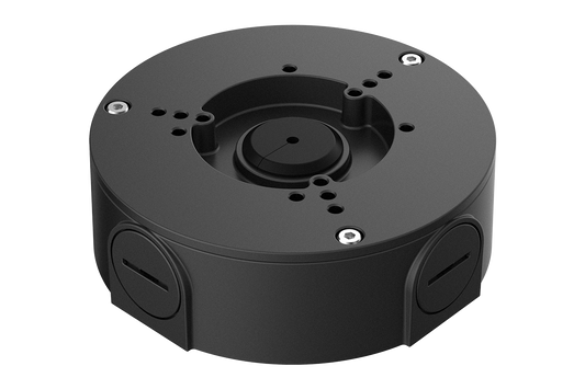 Outdoor Round Junction Box for 3 Screw Base Cameras (Metal)