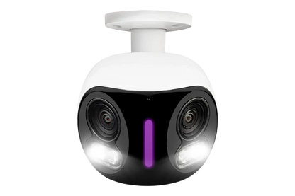 Lorex 4K Dual Lens Wi-Fi Security Camera with Smart Security Lighting