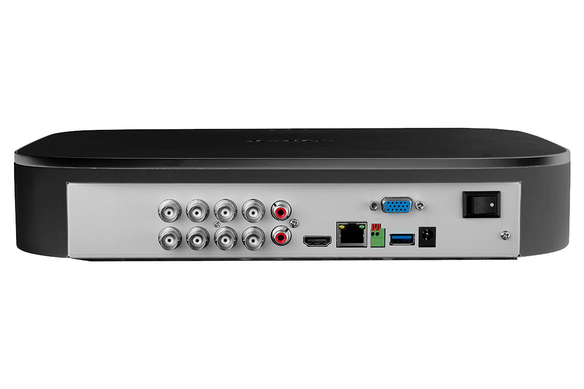 4K 8-channel 2TB Wired DVR System with 8 Active Deterrence Cameras