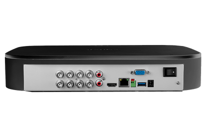 4K 8-channel 2TB Wired DVR System with 8 Active Deterrence Cameras