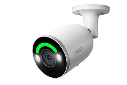 Lorex 4K IP Wired Bullet Security Camera with Smart Security Lighting and Smart Motion Detection