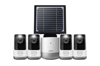 2K Wire-Free, Battery-operated Security System + Solar Panel