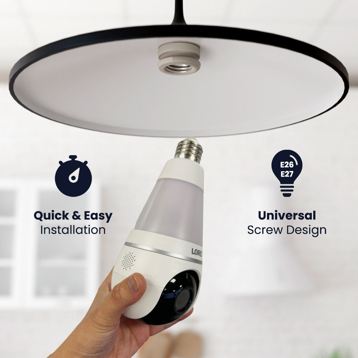 Lorex 2K Wi-Fi Smart Lightbulb Camera - Open Box
