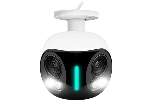 Lorex H20 4K IP Wired Dual Lens Security Camera with Smart Security Lighting and Smart Motion Detection - Open Box