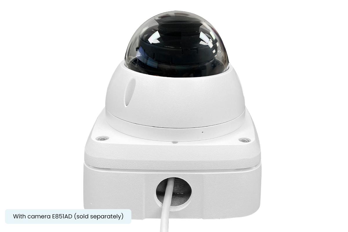 Outdoor Square Junction Box for Turret and Dome Camera (Metal)
