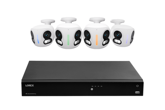 Lorex Classic Fusion Series 4K 16 Channel 4TB Wired NVR System with 4K IP Dual Lens Cameras