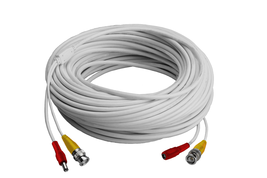 High performance BNC Video/Power Cable for Lorex Analog Security Systems (120ft)