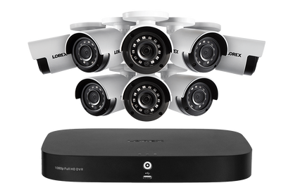 Lorex 1080p (8 Camera Capable) 1TB Wired DVR System with Analog Security Cameras