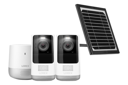 2K Wire-Free, Battery-operated Security System + Solar Panel