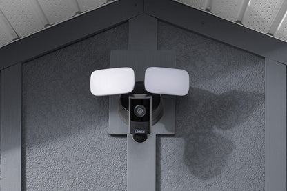 Lorex 2K Wi-Fi Floodlight Security Camera (32GB, Black, Open Box)
