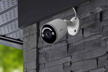 Lorex 4K IP Wired Bullet Security Camera with Smart Security Lighting and Smart Motion Detection