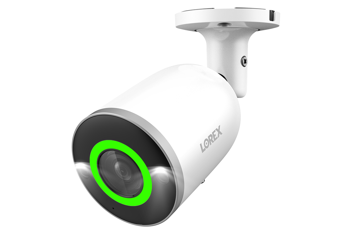 Lorex 4K IP Wired Bullet Security Camera with Smart Security Lighting and Smart Motion Detection