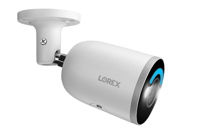 Lorex 4K IP Wired Bullet Security Camera with Smart Security Lighting and Smart Motion Detection