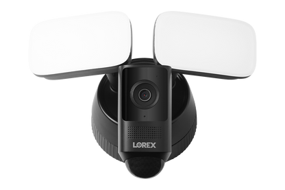 Lorex 2K Wi-Fi Floodlight Security Camera (32GB, Black, Open Box)