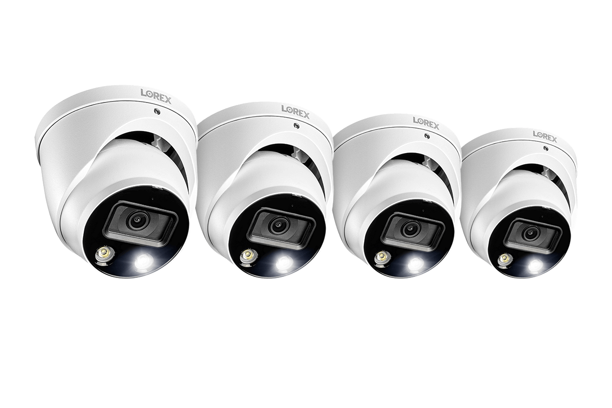 4K Ultra HD Smart Deterrence IP Dome Security Camera with Smart Motion Detection Plus