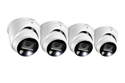 4K Ultra HD Smart Deterrence IP Dome Security Camera with Smart Motion Detection Plus