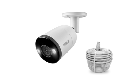 Lorex H13 4K IP Wired Bullet Security Camera with Smart Deterrence and Smart Motion Detection