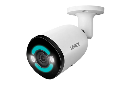 Lorex 4K+ 12MP IP Wired Bullet Security Camera with Smart Security Lighting