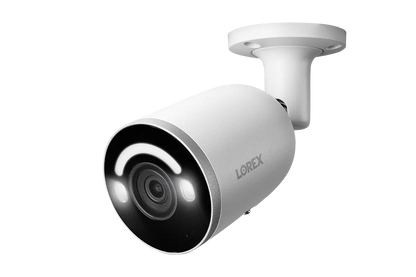 Lorex 4K IP Wired Bullet Security Camera with Smart Security Lighting and Smart Motion Detection